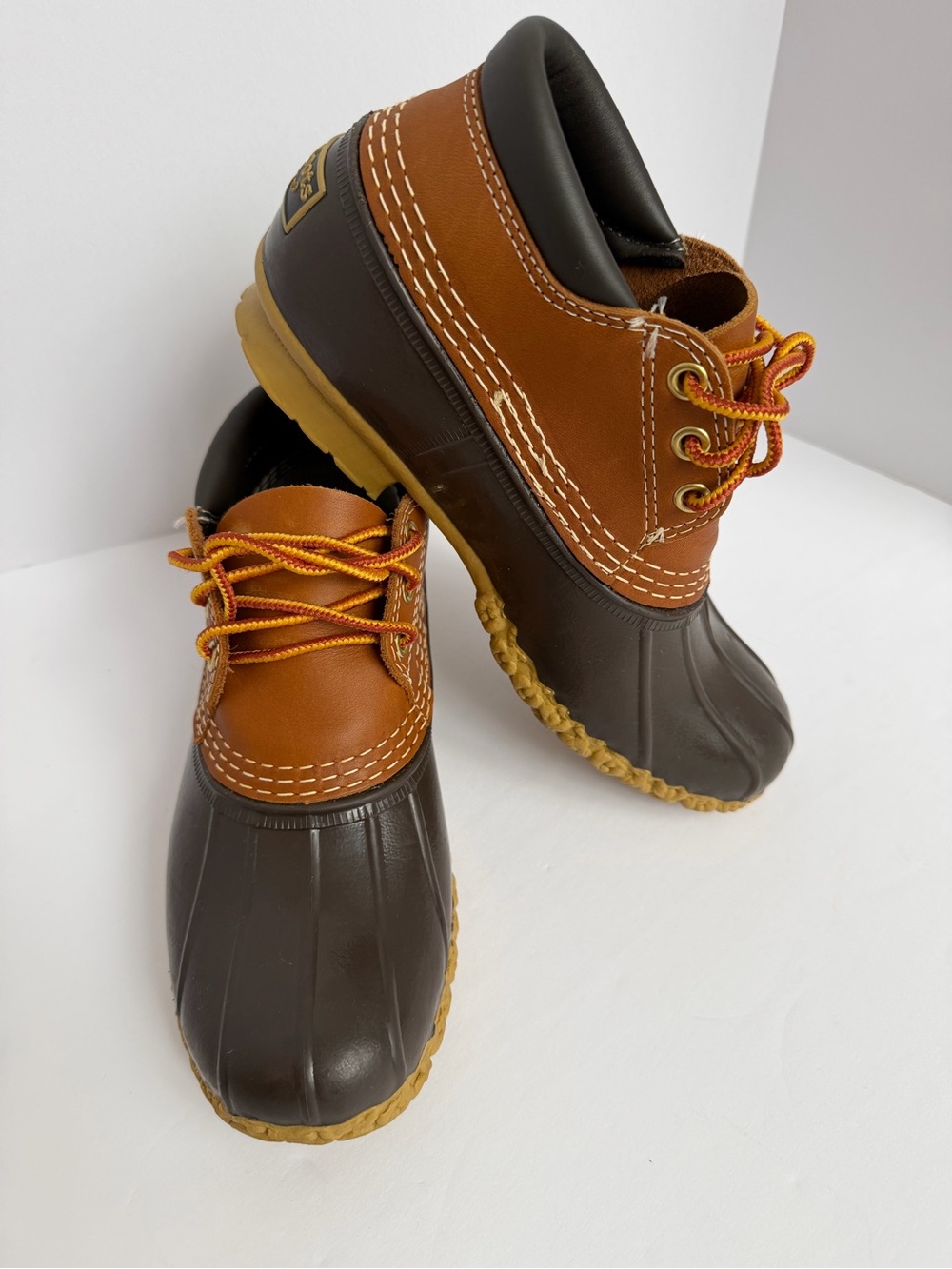 L.L. Bean Women's Brown/Tan Low-Cut Duck Boots / Shoes Size 6 M